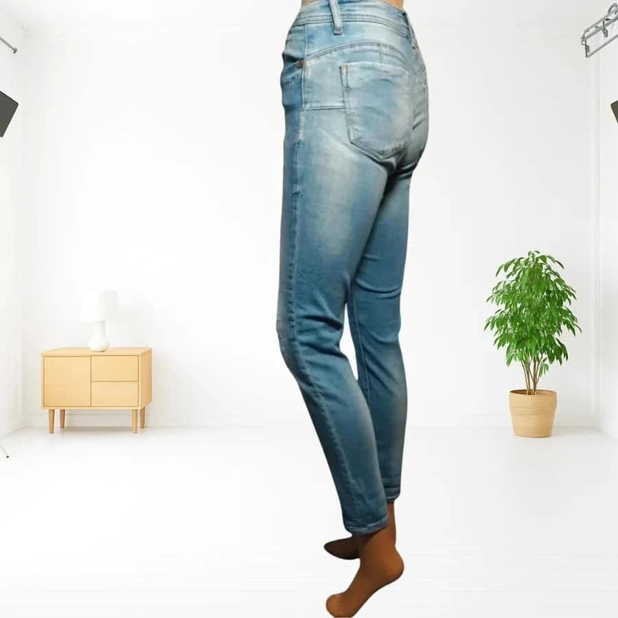 Kaporal skinny fit destroyed jeans - low waist - stretch – photo 4
